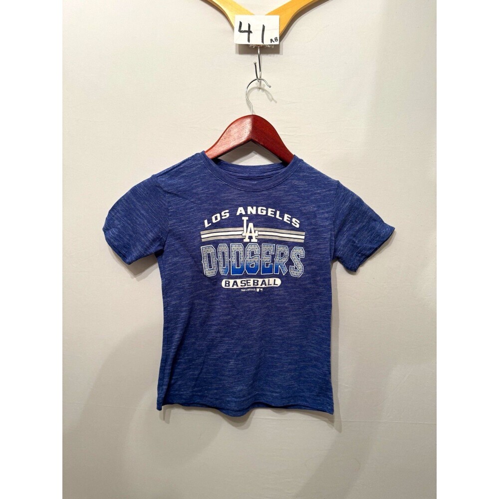 Team Athletics Los Angeles Dodgers Blue Shirt Youth XS MLB Officially Licensed